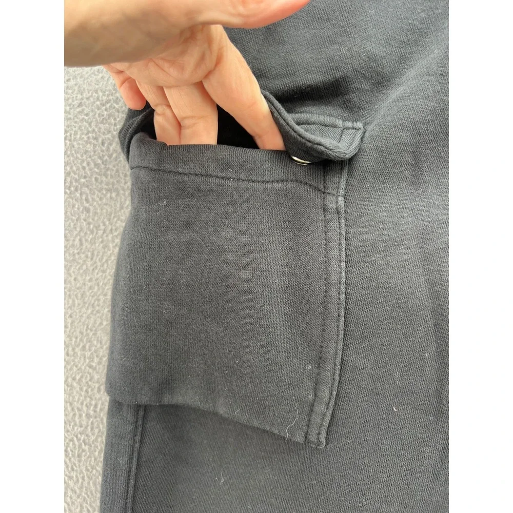 Nike Cargo Pants Mens XL NSW Sportswear Just Do It Fleece Joggers Black
